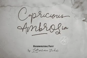 Capricious Ambrosia Free font