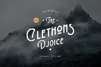 The Clethons Djoice Typeface font