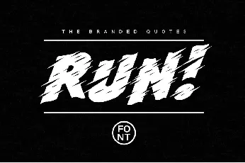 Run! Fancy font