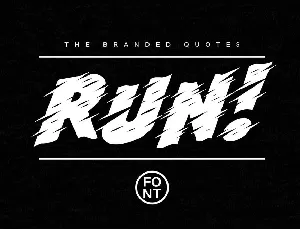 Run! Fancy font