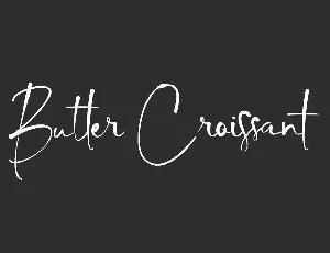 Butter C Demo font