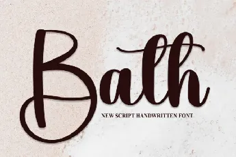 Bath Script font