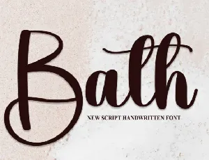 Bath Script font