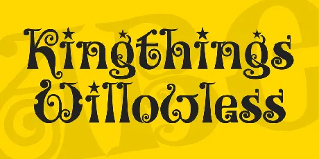 Kingthings Willowless font