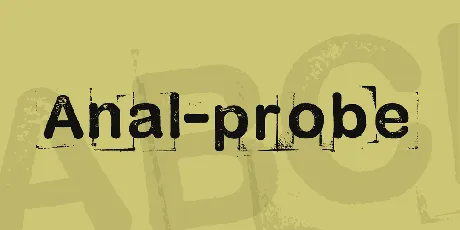 Anal-probe font