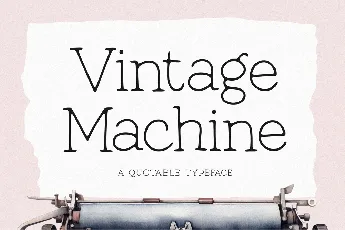 Vintage Machine font