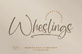 Wheslings font