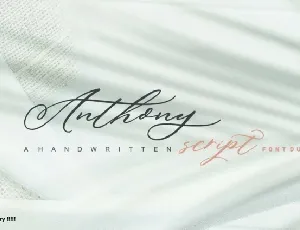 Anthony Script font