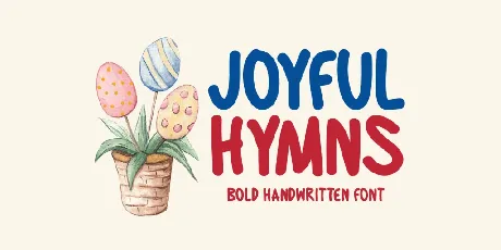 Joyful Hymns font