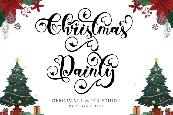 Christmas Dainty Script font