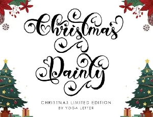 Christmas Dainty Script font