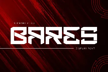 Bares Futuristic Demo font