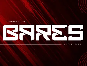 Bares Futuristic Demo font