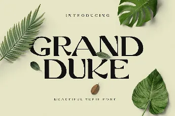 Grand Duke Serif font