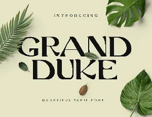 Grand Duke Serif font