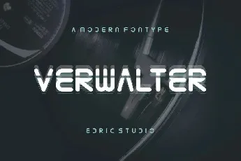 Verwalter Futuristic font