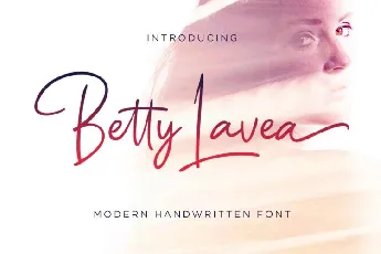 Betty Lavea Handwritten font