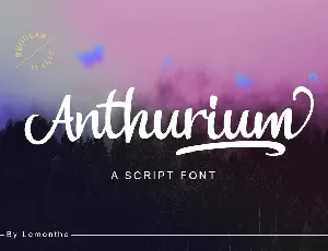 Anthurium Script font