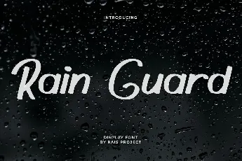 Rain Guard Demo font