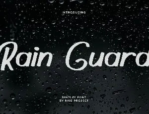 Rain Guard Demo font