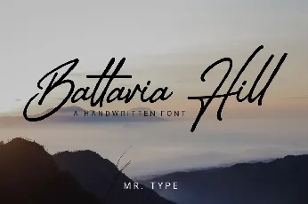 Battavia Hill font