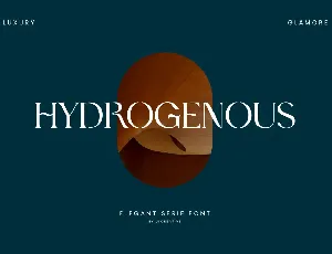 Hydrogenous font