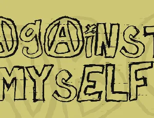 against myself font