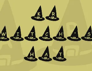 KR Witch's Hat font