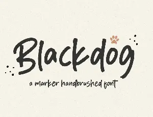 Blackdog font