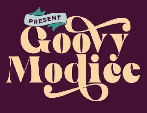 Goovy Modice Serif font