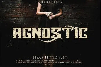 Agnostic Display font