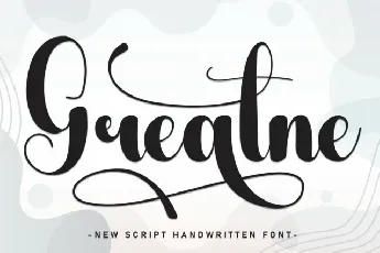 Greatne Script font