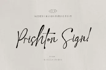 Prishton Sign font