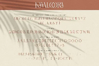 Kavaloora font