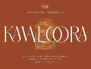 Kavaloora font