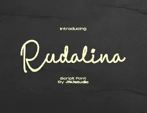 Rudalina font