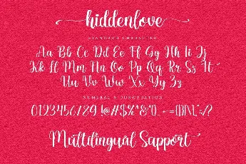 Hiddenlove font