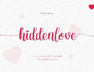 Hiddenlove font