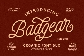 Badgear font