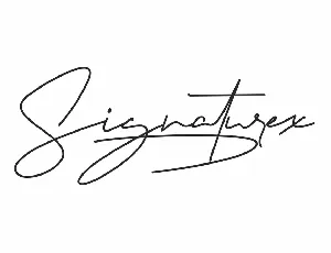 Signaturex Demo font