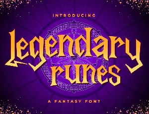 Legendary Runes Free Trial font