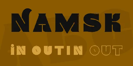 Namsk font