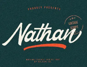 Nathan Script font