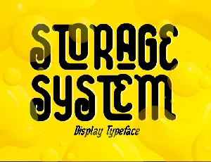 Storage System font