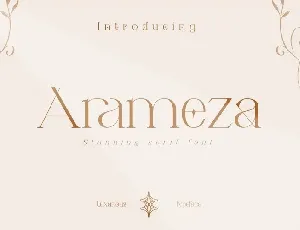 Arameza font