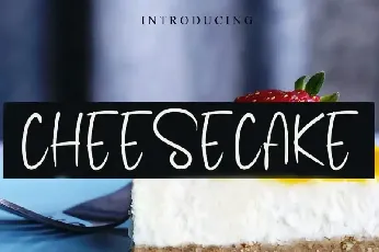 Cheesecake Display font