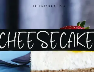 Cheesecake Display font