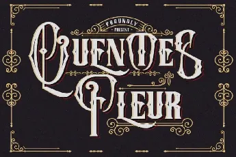 Quentes Fleur Display font