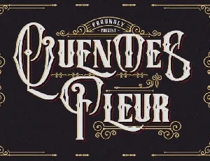 Quentes Fleur Display font