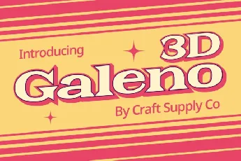 Galeno 3D font